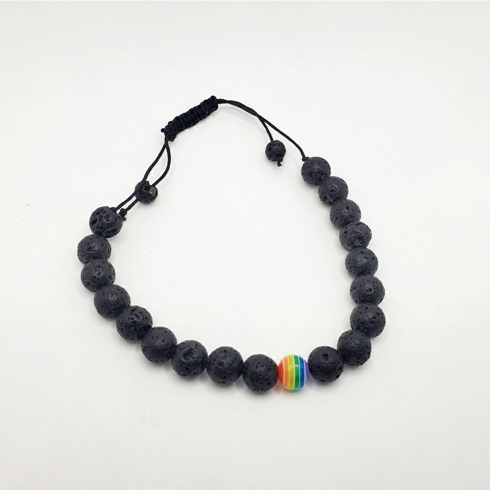 Hand Crafted Adjustable Pride Bracelet - Picture 5 of 12